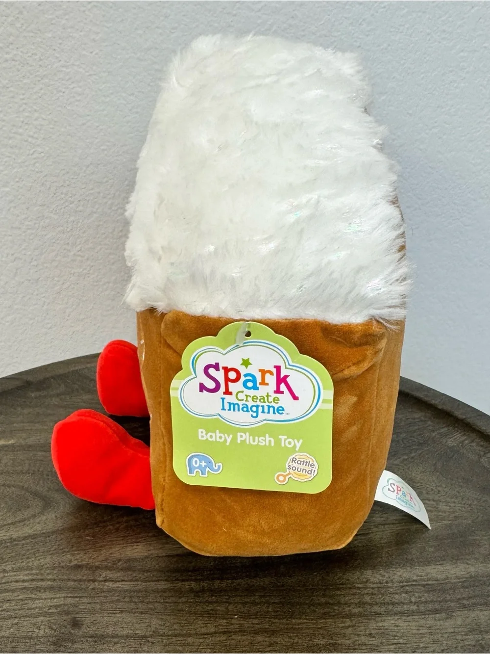 Spark Create Imagine Walmart Gingerbread House Plush Baby Toy Rattle Sound
